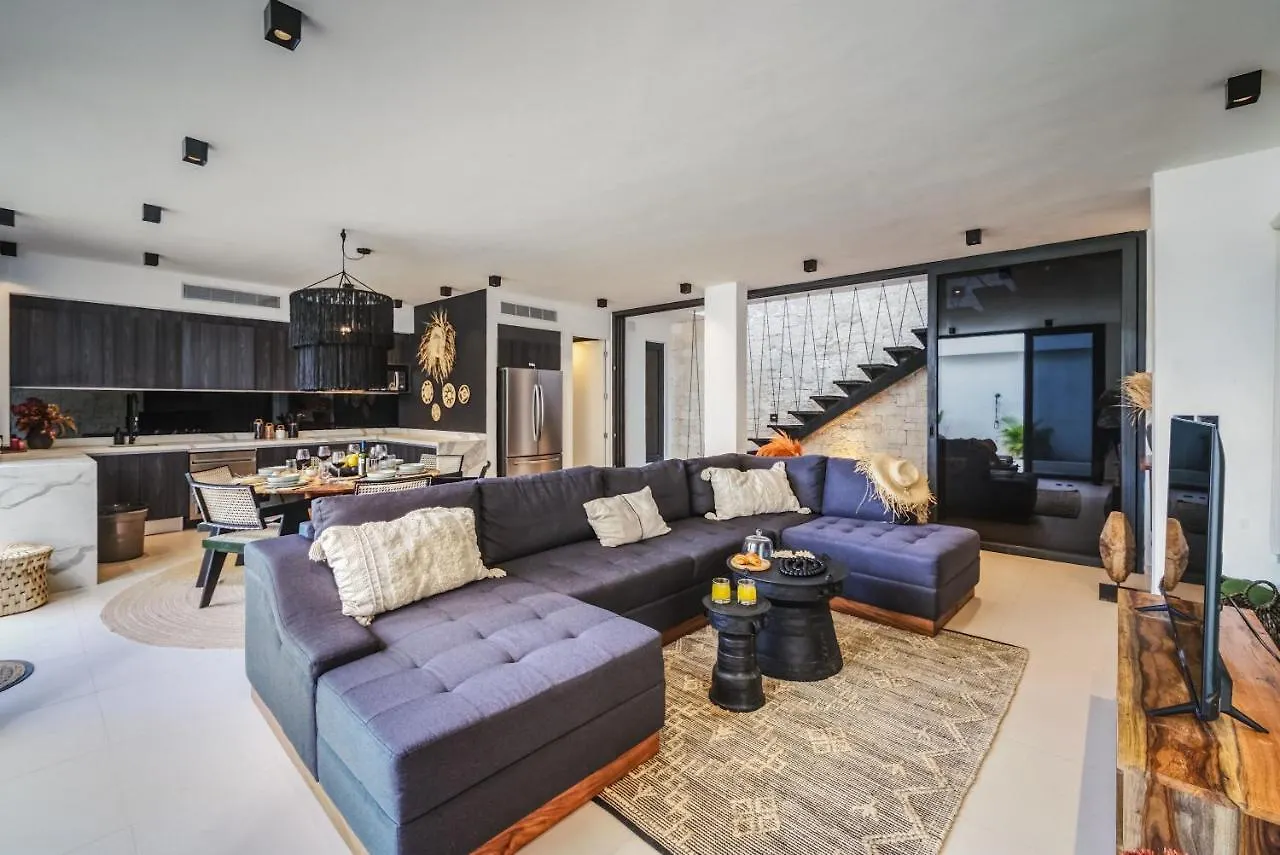 2Br Coworking Freestanding Bathtub Private Pool Διαμέρισμα Τουλούμ Μεξικό