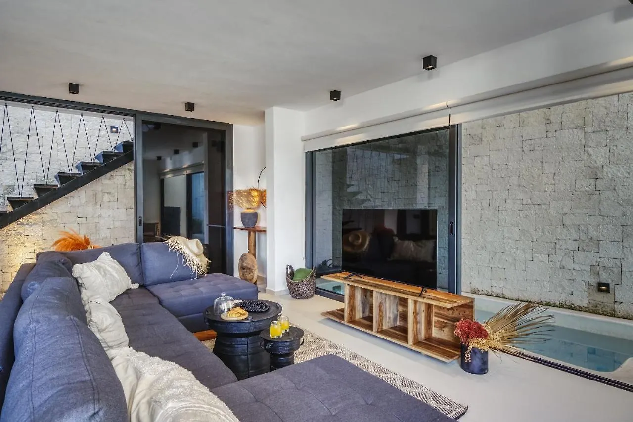 2Br Coworking Freestanding Bathtub Private Pool Διαμέρισμα Τουλούμ Μεξικό