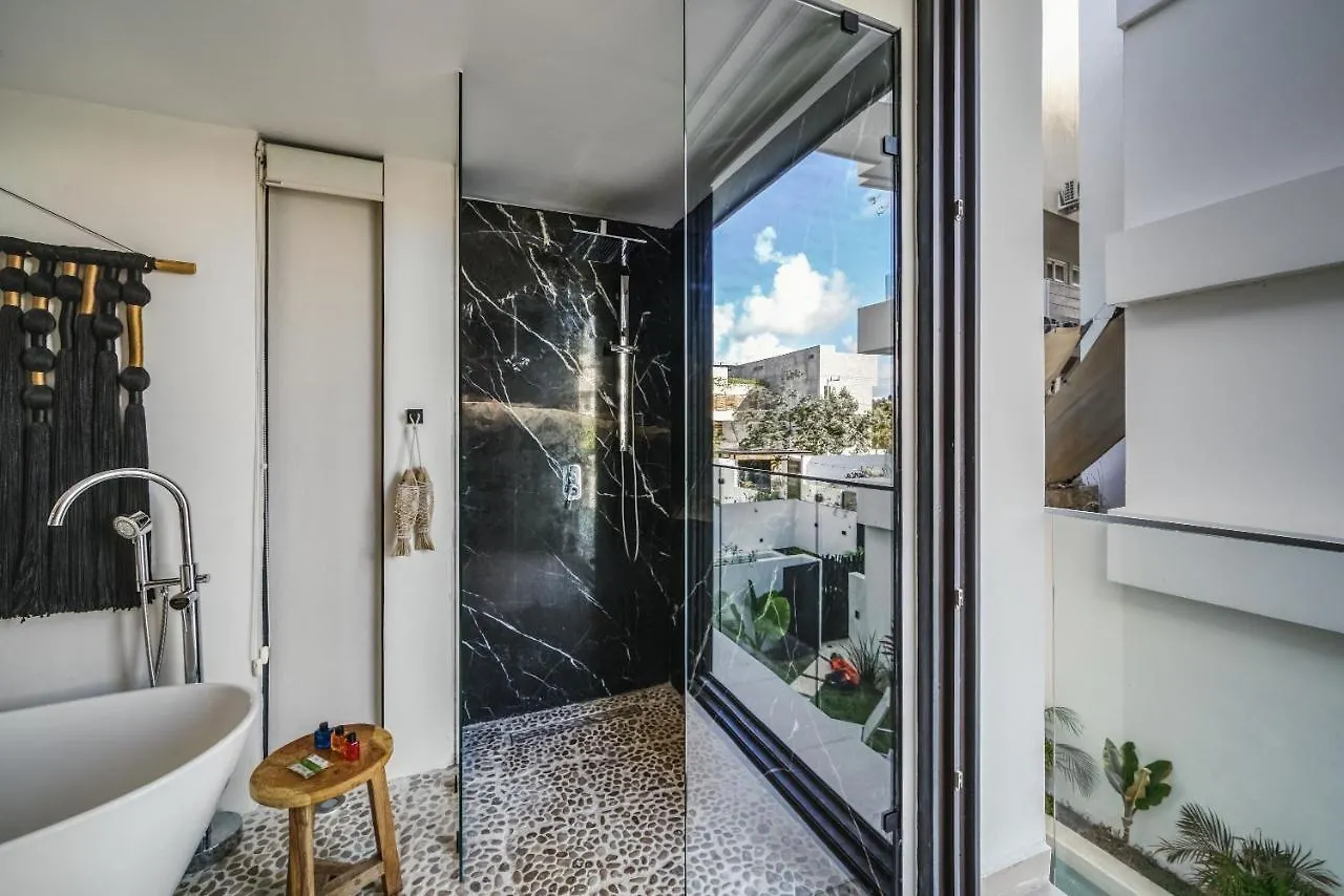 2Br Coworking Freestanding Bathtub Private Pool Appartement Tulum Pueblo Mexico